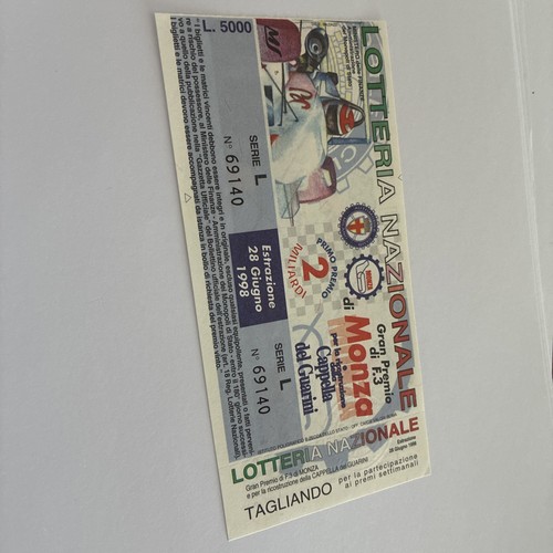 Biglietto lotteria nazionale - biglietto,