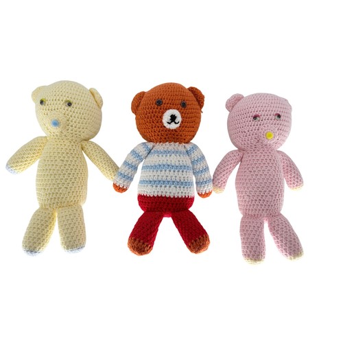 Handmade crochet teddy bear - handmade,