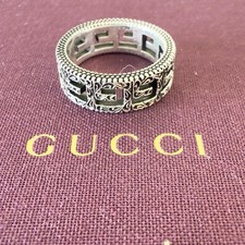 Anello Gucci G argento Ag 925