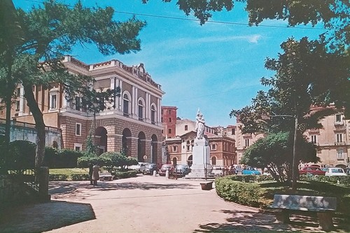 Cartolina cosenza villa - cartolina,