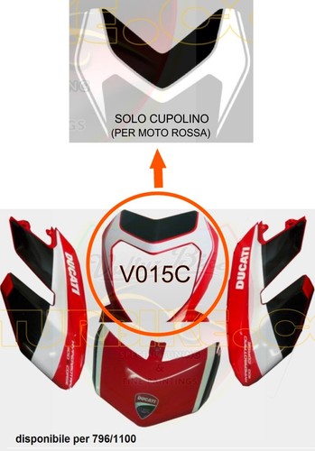 Adesivo per cupolino ducati - cupolino,