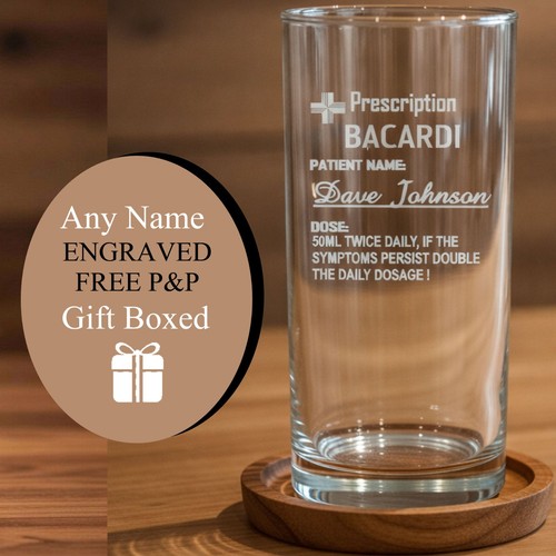 Vetro rum bacardi inciso - vetro,