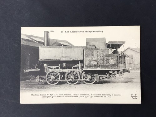 Cpa train locomotiva francese - cpa,
