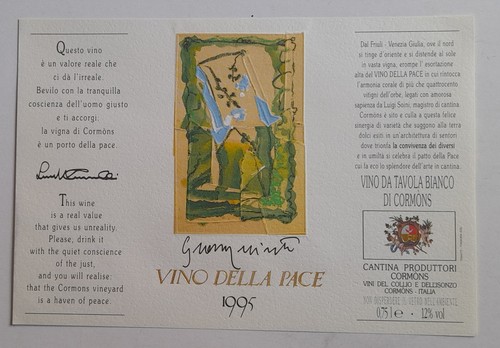 Etichetta vino della pace - della, 1995