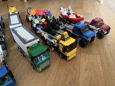 Numerosi Set Lego City Camion, Trattori e Auto