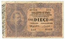 10 LIRE BIGLIETTO DI STATO