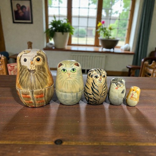 Vintage set bambole gatto - 5,