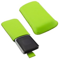 caseroxx custodia slide per nokia 2720 flip verde in ecopelle