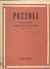 POZZOLI-SOLFEGGI PARLATI E CANTATI-Appendice al 3° Corso-1978 RICORDI MILANO