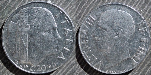 Italy centesimi 1941 - 20,