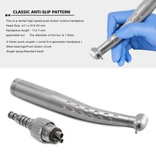 Dental High Speed 4-H handpiece+Quick Coupling Turbine Dentista DQ
