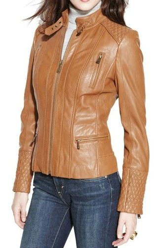 Giacca moto vera pelle - in,