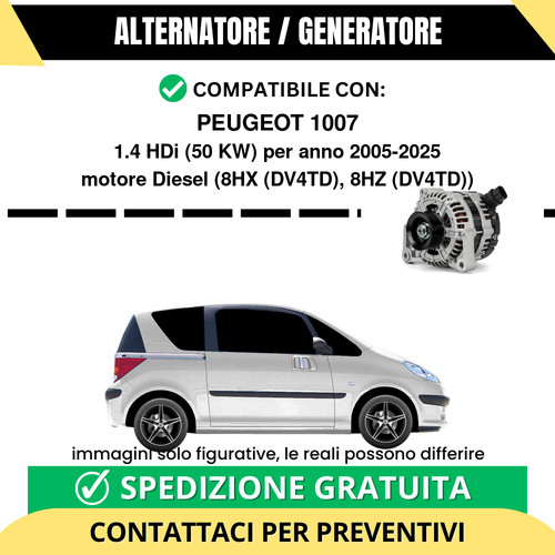 Alternatore peugeot 1007 - peugeot,
