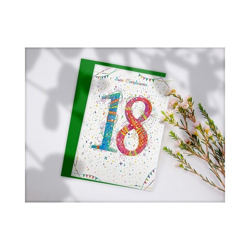 Biglietto compleanno - biglietto, "18°