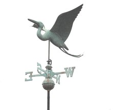 Segnavento Airone, in rame per