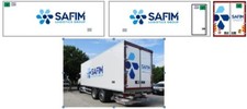 Grafica x box herpa 1/87 Safim frigo 7,82 motrice tre assi
