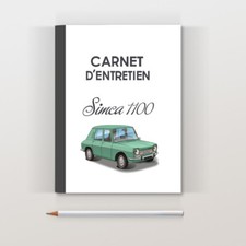 Carnet d'entretien Simca 1100