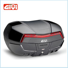 GIVI V58NNB VALIGIA  NERA CON CATADIOTTRO ROSSO E QUATTRO COVER NERE 58 L