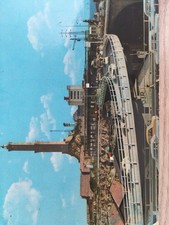 Cartolina Vintage Genova La Lanterna E La Sopraelevata 1981 Vg