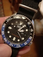 SEIKO SKX 007- 7S26-0020 -VINTAGE.LUNETTA-CERAMICA  BATMAN-AUTOMATICO-