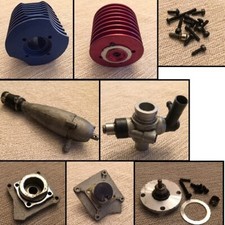 SERIE DI RICAMBI PER MOTORI A SCOPPIO MODELLI RC KYOSHO ENGINE SPARE PARTS VARIE