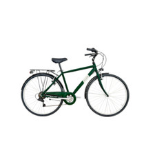 Bici Bicicletta Uomo City Bike da Città Verde 48 Alluminio 7V Ruote 28" 700x35