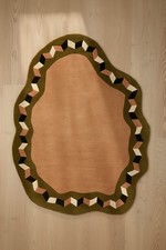 Tappeto moderno trapuntato a