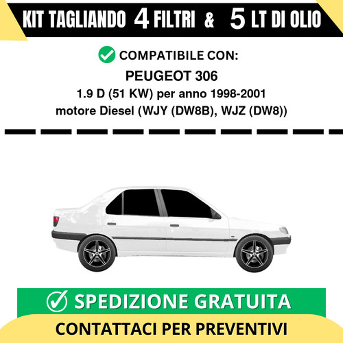 Tagliando per peugeot - tagliando, 1.9