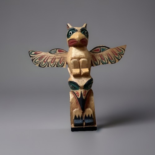 Totem vintage intagliato - vintage, 4"