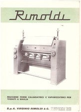 RIMOLDI LOCANDINA MACCHINE FERIM CARATTERISTICHE TECNICHE