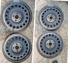 4 X Cerchi In Ferro R 15 Punto Evo O Grande Punto In Buone Condizioni. 4 Pezzi