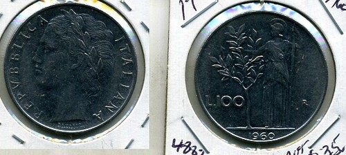 Italy 1960 100 lire - italy,