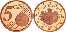 Monaco 5 Cent Moneta IN Corso
