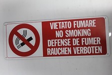 Cartello in allumino VIETATO