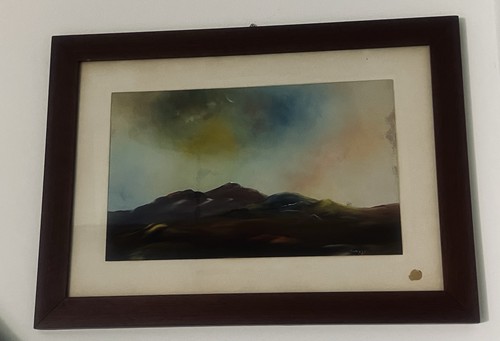 Quadro paesaggio astratto - paesaggio,