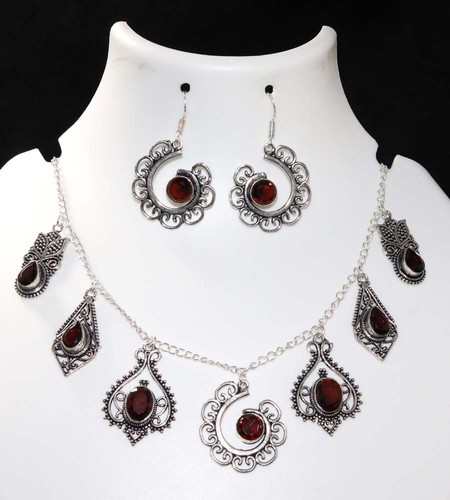 Set collana orecchini cluster - collana,