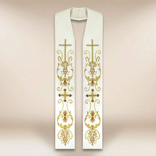 Stola sacerdotale ricamata