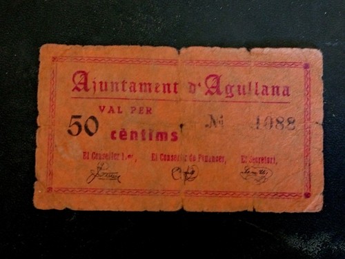 Billetes locales guerra - de, la