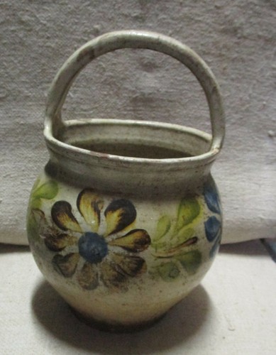 Antico vaso cotto smaltato - vaso,