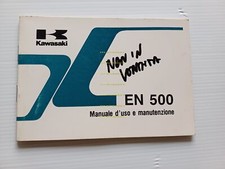 Kawasaki EN 500 1990 manuale uso manutenzione libretto ITALIANO originale