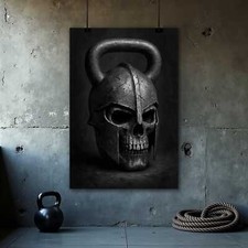 Poster Teschio Kettlebell -