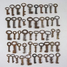 LOTTO STOCK 50 PICCOLE CHIAVI ANTICHE IN FERRO E METALLO ANTIQUE KEYS W299