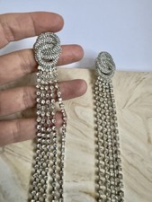 Orecchini cristallo Oscar De La Renta. Autentico. Mai indossato.