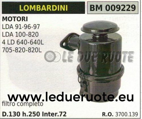 3700139 filtro aria completo - filtro,