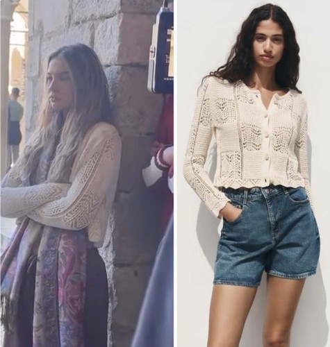 Cardigan zara pointelle - zara, in