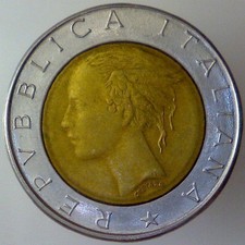 REPUBBLICA ITALIANA 500 lire