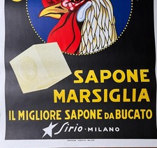 Chanteclair - Poster Pubblicitario - Sapone di Marsiglia - BID NOW ! OFFRI ORA