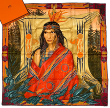 Hermes Scarf 'WAKO NI' 90cm