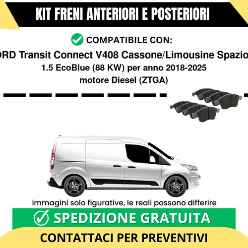 Pastiglie freno ant post - freno, +