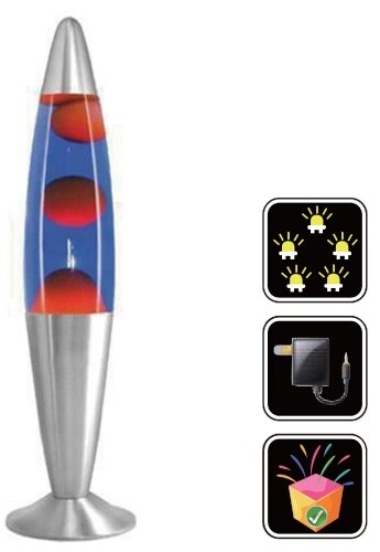 Led lava lampada razzo 35cm - led,